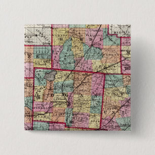 Bóton Quadrado 5.08cm condados de Ohio 2
