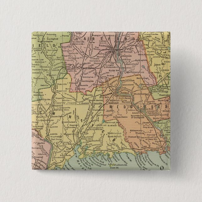 Bóton Quadrado 5.08cm Conexão 5 (Frente)