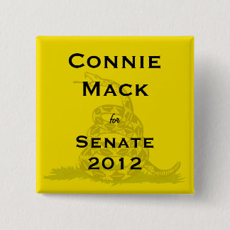 Bóton Quadrado 5.08cm Connie Mack para o botão do tea party do Senado