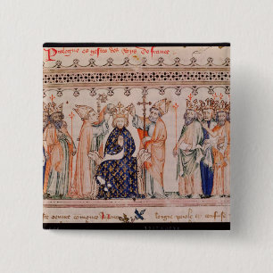 Bóton Quadrado 5.08cm Consagração Philippe III le Hardi Rei de