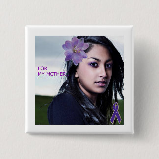 BÓTON QUADRADO 5.08CM CONSCIÊNCIA DA VIOLÊNCIA DOMÉSTICA