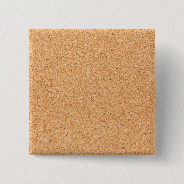 Bóton Quadrado 5.08cm Conselho Cork (Frente)