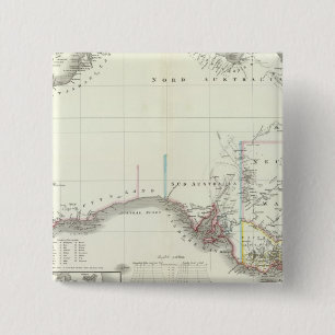 Bóton Quadrado 5.08cm Continente Austral