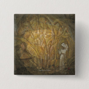 Bóton Quadrado 5.08cm Conto de fadas