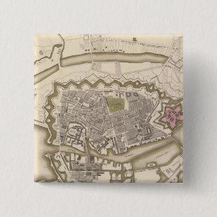 Bóton Quadrado 5.08cm Copenhaga, Kiobenhaven