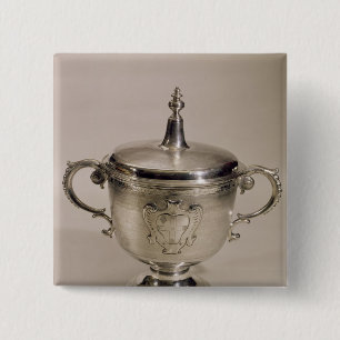 Bóton Quadrado 5.08cm Copo do Steeple de James II, 1685