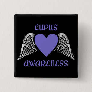 Bóton Quadrado 5.08cm Coração/Asas...Lupus