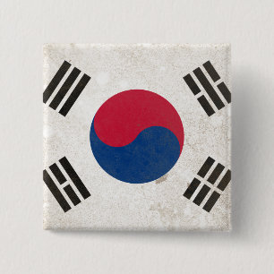 Bóton Quadrado 5.08cm Coreia do Sul