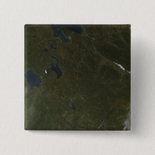 Bóton Quadrado 5.08cm Cores de queda no noroeste da Rússia