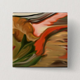 Bóton Quadrado 5.08cm Cornucopia Abstrato Art