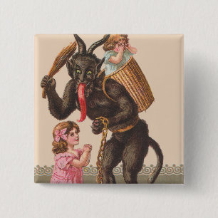 Bóton Quadrado 5.08cm Corrente de Corrente de Castigo do Krampus