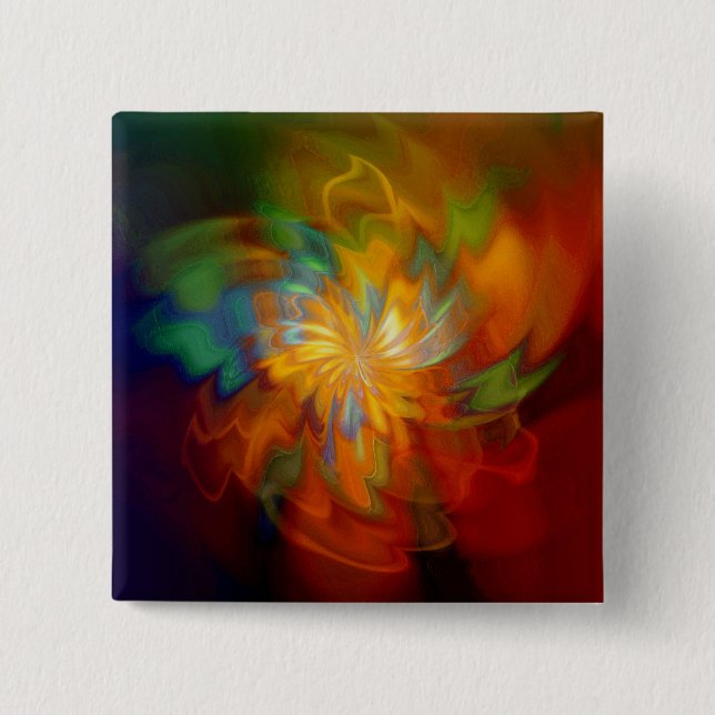 Bóton Quadrado 5.08cm Córsega da luz de Velas (Frente)