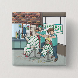 Bóton Quadrado 5.08cm Corte de cabelo Alpaca