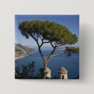 Bóton Quadrado 5.08cm Costa Amalfitana, Ravello, Campania, Itália