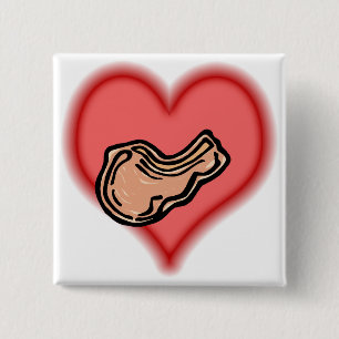 Bóton Quadrado 5.08cm costeleta de carne de porco