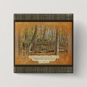 Bóton Quadrado 5.08cm Cotação Autumn Forest George Washington Carver