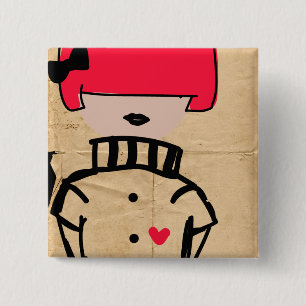 Bóton Quadrado 5.08cm Couture chique