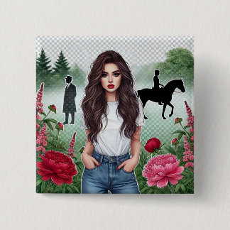 Bóton Quadrado 5.08cm crachá