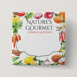 Bóton Quadrado 5.08cm Crachá conhecido de abastecimento da mistura