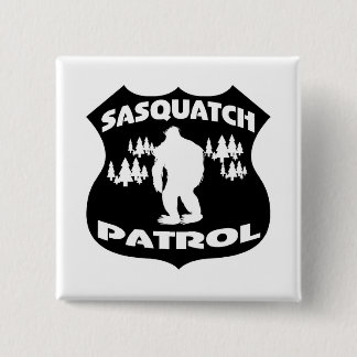Bóton Quadrado 5.08cm Crachá da floresta da patrulha de Sasquatch
