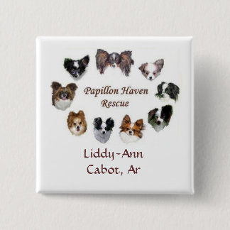 Bóton Quadrado 5.08cm Crachá da identificação do RAP