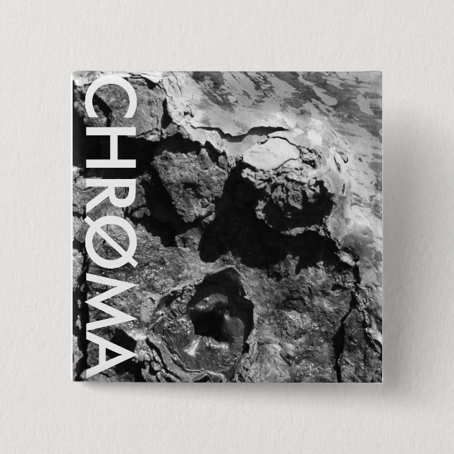 BÓTON QUADRADO 5.08CM CRACHÁ DA OXIDAÇÃO DE CHRØMA (Frente)