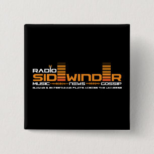 Bóton Quadrado 5.08cm Crachá de rádio do Sidewinder