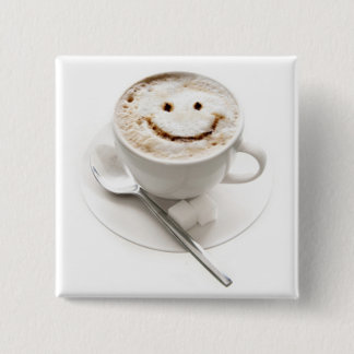 Bóton Quadrado 5.08cm Crachá do botão do divertimento de HealthyCoffee