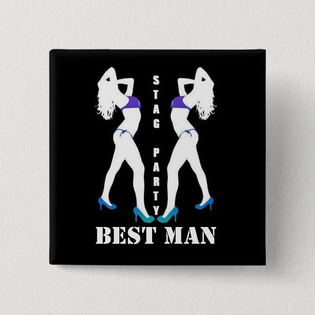 BÓTON QUADRADO 5.08CM CRACHÁ DO PARTIDO DE VEADO (Frente)