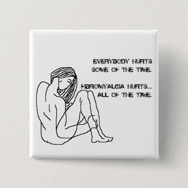 Bóton Quadrado 5.08cm crachá fibro dos danos, botão, pino (Frente)