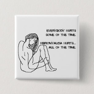 Bóton Quadrado 5.08cm crachá fibro dos danos, botão, pino