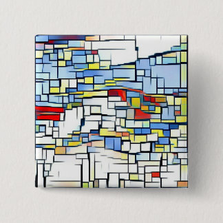 Bóton Quadrado 5.08cm Crachá Funky da arte