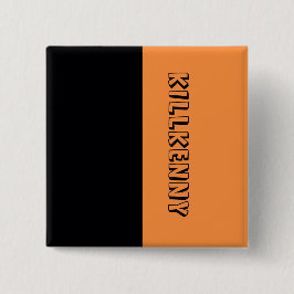 Bóton Quadrado 5.08cm Crachá Pin de Sinalizador do Condado de Killkenny