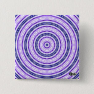 Bóton Quadrado 5.08cm Crachá Roxo