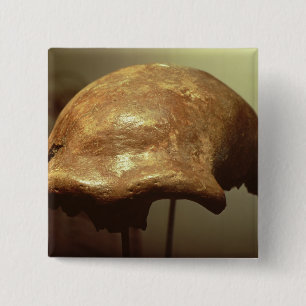 Bóton Quadrado 5.08cm Crânio de um Neanderthal