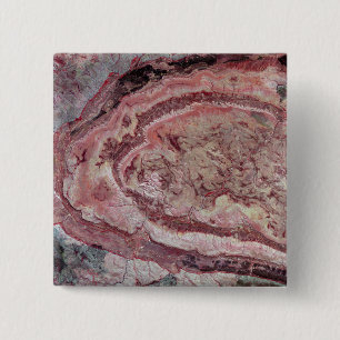 Bóton Quadrado 5.08cm Cratera da aranha, Austrália Ocidental