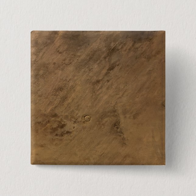 Bóton Quadrado 5.08cm Cratera de Tenoumer na Mauritânia (Frente)