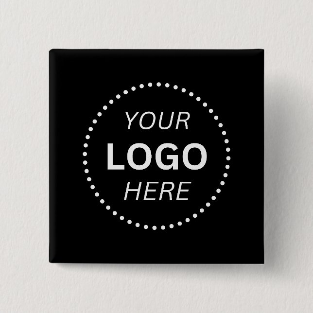 Bóton Quadrado 5.08cm Create Your Own Custom Logo Design 2'' Square (Frente)