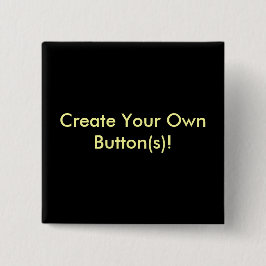 Bóton Quadrado 5.08cm Criar seus próprios botões!