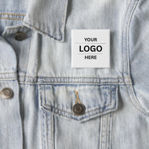 Bóton Quadrado 5.08cm Crie Seu Próprio Botão de Logotipo Comercial Perso