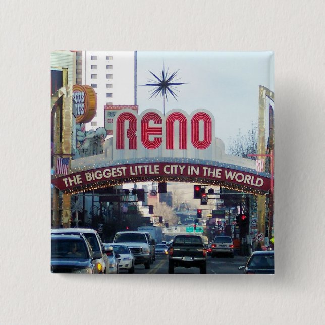 Bóton Quadrado 5.08cm Crie seu próprio botão quadrado (Frente)