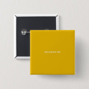 Bóton Quadrado 5.08cm Crie Seu Próprio Design Amarelo Personalizado