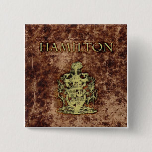 Bóton Quadrado 5.08cm Crista de Hamilton