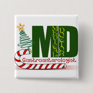 BÓTON QUADRADO 5.08CM CRISTMAS GASTROENTEROLOGISTA