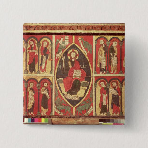 Bóton Quadrado 5.08cm Cristo e seus apóstolos
