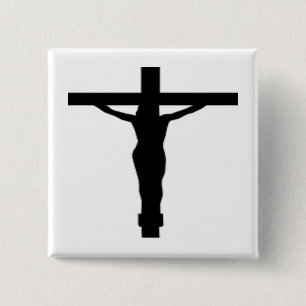 BÓTON QUADRADO 5.08CM CRISTO JESUS