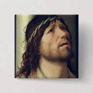 Bóton Quadrado 5.08cm Cristo na coluna, c.1475
