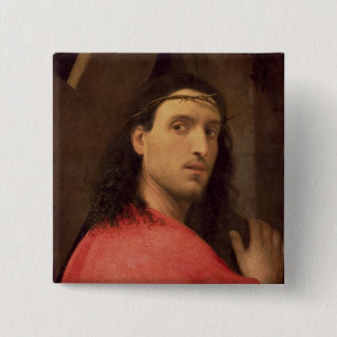 Bóton Quadrado 5.08cm Cristo que leva a cruz, c.1515