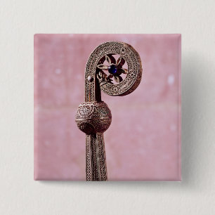 Bóton Quadrado 5.08cm Crozier de St Robert, c.1100