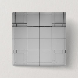 Bóton Quadrado 5.08cm Cubos abstrato